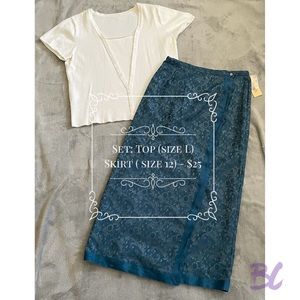 Top and Skirt Set